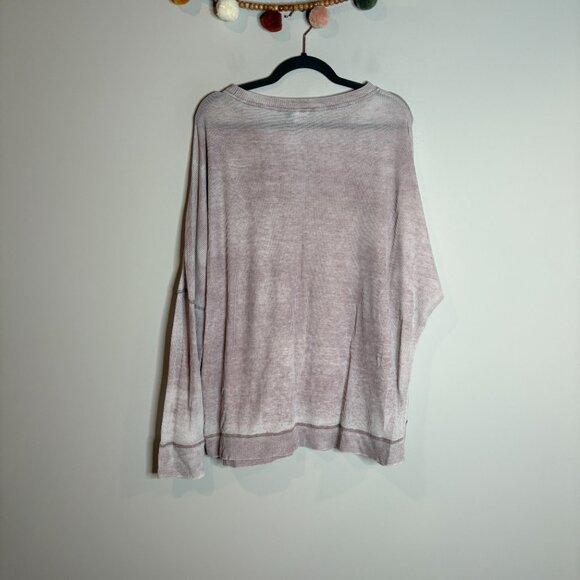 Mono B waffle thermal burnout oversize long sleeve tee - Picture 4 of 4